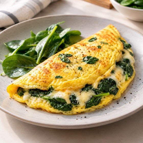 Spinach Omelette — example AI-generated dish photo
